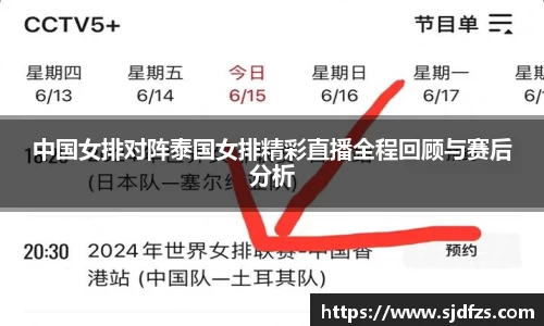 中国女排对阵泰国女排精彩直播全程回顾与赛后分析